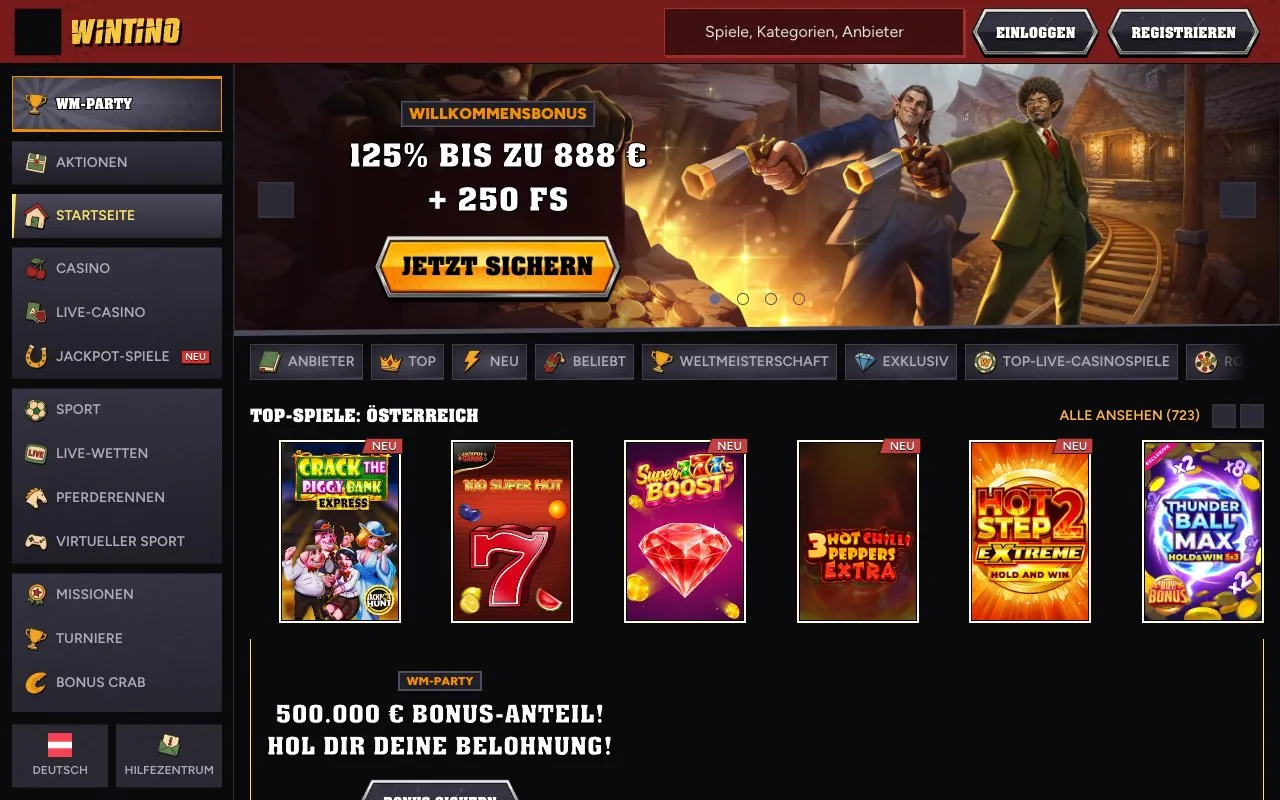 Wintino interface